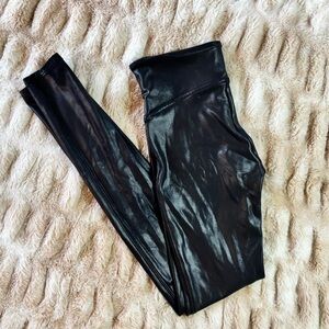 SPANX - Black Faux Leather Leggings